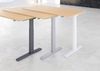 Sitz-Steh-Schreibtisch elektrisch 180x80 cm Eiche/Silber Bild 2