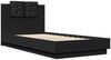 vidaXL Bettgestell mit Kopfteil Schwarz 90x190 cm Holzwerkstoff 3209969 Bild 3