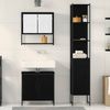 vidaXL Badezimmermöbel-Set mit Regal 3 pcs Schwarz Holzwerkstoff 3334362 Bild 4
