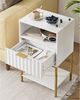 Nachttisch mit Goldrahmen 3-Tier Endtisch Bild 4