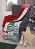 Primera Strickdecke Kuscheldecke Weihnachtsdecke 130x170 cm grün beige 545003-575 Bild 2