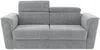 Vente-unique - RIZORA Sofa Stoff Grau - B 223 cm96 cm x H 88 cm x L 210 cm Bild 3