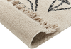 Teppich Baumwolle beige schwarz 160 x 230 cm Blumenmuster Kurzflor SAZLI Bild 5