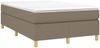 vidaXL Polsterbett, Stoff, Taupe, 120x200 cm, Natur Bild 3