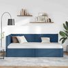 vidaXL Eckbettgestell mit Kopfteil Blau 80 x 200 cm Stoff 42016454 Bild 3