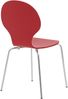 4er Set Besucherstuhl Diego, Rot Bild 5