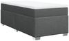 vidaXL Boxspringbett mit Matratze Dunkelgrau 90x200 cm Stoff 3285103 Bild 2