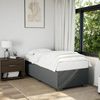 vidaXL Boxspringbett mit Matratze Dunkelgrau 90x200 cm Stoff 3285103 Bild 3