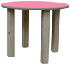 ELI Kindertisch - mit Bunter Tischplatte - Ø 58cm - Rosa Bild 2