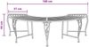 vidaXL Baumbank 4-Sitzanzahl 160 x 80 x 44 cm Stahl Silber Grau 42029506 Bild 5