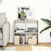 vidaXL Raumteiler-Bücherregal Betongrau 69,5x29x69,5 cm Holzwerkstoff 858006 Bild 3