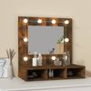 vidaXL Spiegelschrank mit LED Räuchereiche 60x31,5x62 cm 820454 Bild 3