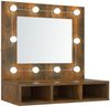 vidaXL Spiegelschrank mit LED Räuchereiche 60x31,5x62 cm 820454 Bild 2