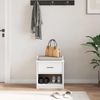 vidaXL Flurbank SANDNES Weiß 45x40x50 cm Massivholz Kiefer 4010447 Bild 4