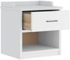 vidaXL Flurbank SANDNES Weiß 45x40x50 cm Massivholz Kiefer 4010447 Bild 5