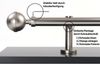 Deco-Raum® Gardinenstange 1-lauf 25mm Kugel | Länge: 400cm | Material: Metall | Farbe: Edelstahl-optik Bild 3