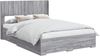vidaXL Bettgestell mit Stauraum und Kopfteil Grau Sonoma Holzwerkstoff 3414488 Bild 2