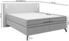Selsey 'Lanko' Doppelbett, Boxspringbett mit Topper, Beleuchtung und Samtbezug, grau, 140x200 cm Bild 3