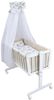 Baby-Delux Babybettwäsche Baby Wiegenset Waffelpique, Textilien, 6 teilig, Wiegenset 6-tlg. für Babywiege 90x40 (ohne Wiege) verschiedene Designs Bild 2