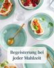 PURE LIVING INTERIOR DESIGN Geschirr-Set Steingut Servierschüssel Ibiza TESTSIEGER, Traumhafte Mediterrane Sala (1-tlg), 1 Personen, Steingut, Großzügige Schüssel zum Servieren, Tischdekorativer Hingucker, Reakti… Bild 4