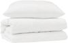 vidaXL Bettdecken Set mit Kissen 2 pcs Weiß Mikrofaser 3376760 Bild 2