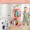 KOMFOTTEU Bücherregal, 360° drehrbares Kinderregal, Kinderbücherregal Bild 2