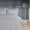 Komfortec Deluxe Bettwäsche 200x200 3 teilig Grau - Bettbezug 200x200 Set mit Kissenbezüge, Bettwäsche-Sets 200x200 aus Mikrofaser mit Reißverschluss Weich und Bügelfrei, Grau Bild 2