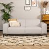 Bronx71 Design Sofa Vegas 2,5-Sitzer Stoff hellgrau Bild 2