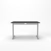 Rheinland Möbel Statio Schreibtisch 120x80 cm höhenverstellbar ±10 mm in Graphit – ergonomischer Bürotisch für Homeoffice & Büro, gerader Fuß, Kabelwanne, einfache Montage, FSC® zertifiziert Bild 2