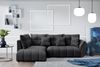 AX LIVING Couch mit Bettfunktion Ecksofa dunkelgrau Corleone in L Form Bild 3