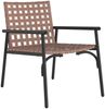 vidaXL Gartenstuhl 2 pcs Braun 78 x 55,5 x 75,5 cm Poly-Rattan 42004143 Bild 4