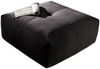 KAWOLA Hocker PALACE Polsterhocker velvet schwarz 41 x 86 x 86 cm Bild 2
