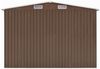 vidaXL Gerätehaus Braun 257x779x181 cm Verzinkter Stahl 47035 Bild 4