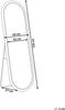 Standspiegel MONTOT 150 cm Rattan Naturfarben Bild 2