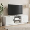 vidaXL TV-Schränk Weiß 150 x 31 x 47 cm Holzwerkstoff 895375 Bild 1