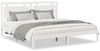 vidaXL Massivholzbett Extra Lang ohne Matratze Weiß 200x210 cm 3309194 Bild 2