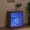 vidaXL Sideboard mit LED-Leuchten Grau Sonoma 60,5x37x67 cm 836698 Bild 3