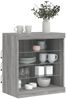 vidaXL Sideboard mit LED-Leuchten Grau Sonoma 60,5x37x67 cm 836698 Bild 4