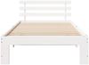 vidaXL Bettrahmen mit Kopfteil Weiß 75 x 190 cm Massives Kiefernholz 872636 Bild 5