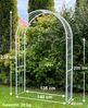 DanDiBo Rosenbogen Metall Verzinkt Massiv 140 cm Torbogen 96519 Wetterfest Rundbogen Volleisen Rankhilfe Gartenbogen Feuerverzinkt Bild 2