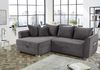 Ecksofa L-Form Couch Polsterecke Schlaffunktion Bettkasten Cord Dunkelgrau Bild 5