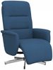 vidaXL Relaxsessel mit Fußteil Blau Stoff 356568 Bild 2
