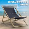 HAGO Gartenliege Liegestuhl Liege Stuhl Strand Strandliege Sonnenliege Gartenliege, 2 St. Bild 2