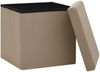 vidaXL Hocker mit Stauraum 2 Stk. Cappuccino-Braun PVC 338790 Bild 5