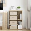 vidaXL Sideboard mit Schubladen Sonoma-Eiche 60 x 33,5 x 84 cm 8000470 Bild 4