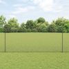 vidaXL Zaun mit Pfosten Grau 3336571 Bild 1