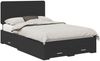 vidaXL Bettrahmen mit Kopfteil Schwarz 135 x 190 cm Holzwerkstoff 3412793 Bild 2