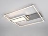 LED Deckenleuchte SPIRO mit Fernbedienung flach Silber, dimmbar, Breite 53cm Bild 4