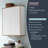 FACKELMANN FINN Doppel Hängeschrank 60 cm breit, Braun hell/Weiß Bild 2