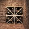 vidaXL Weinregal 4 pcs Natur 62 x 25 x 62 cm Massives Kiefernholz 893316 Bild 4